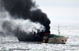 Cháy tàu cá Hàn Quốc, 2 thủy thủ Việt Nam mất tích 